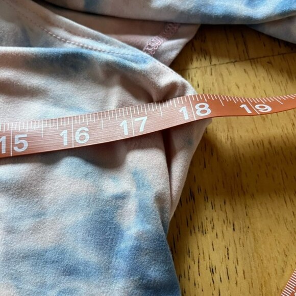 Bump Girls Maternity Womens sleeveless blue/pink Tie Dye bodycon dress, Size L - Picture 5 of 6